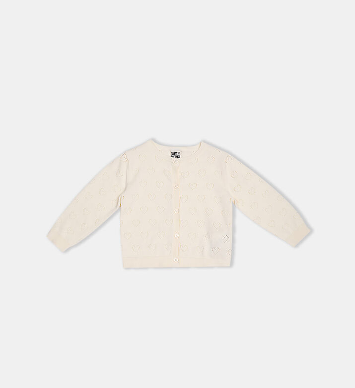 Organic Cotton Heart Cardigan