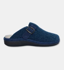 Salvi Metal Buckle Wool-blend Mules, Blue, Eu-40, Packshot View