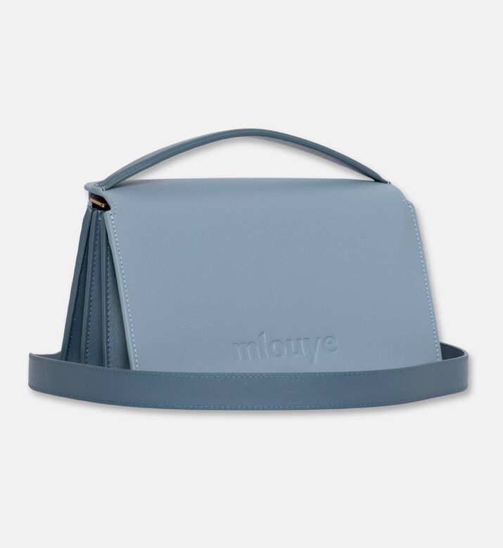 Mlouye Naomi Calf Leather Bag, Azure, Packshot View