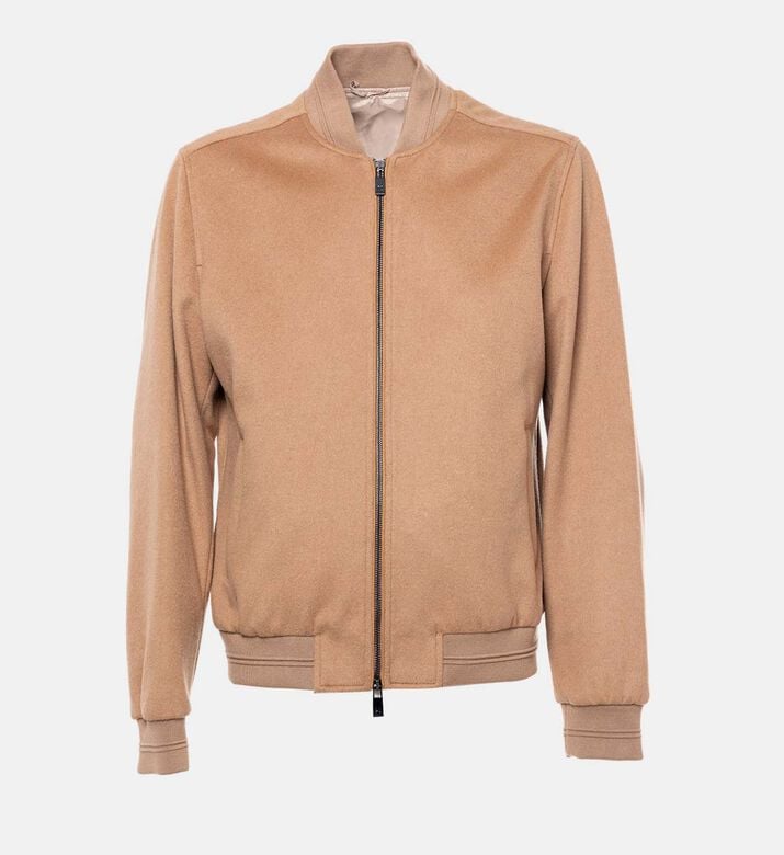 Zip Fastening Regular-fit Jacket