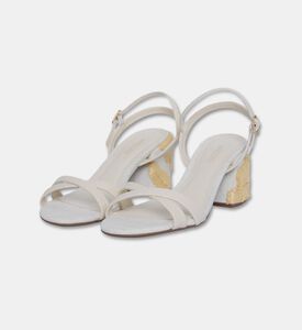 Arezzo Embroidered Block-heel Sandals, Packshot View