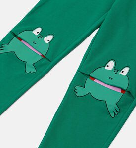 Frog Knees Print Pants