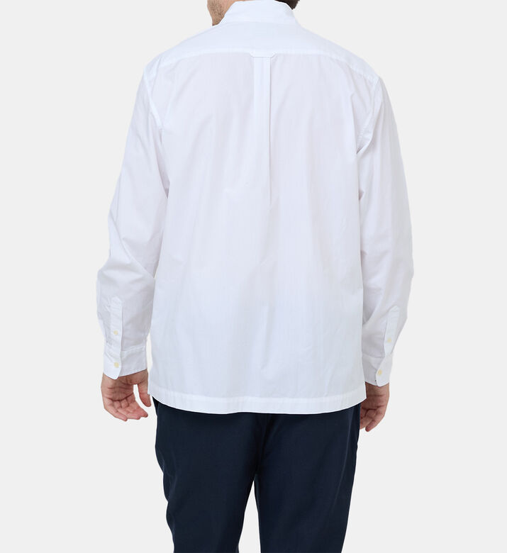 تيشيرت بصف أزرار بتطريز طائر السلام