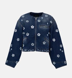 Sequin Daisy Cropped Jacket