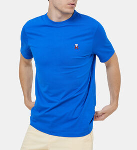 تي شيرت جيرسيه من القطن الخالص بشعار الماركة