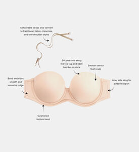 السجادة الحمراء حمالة صدر كاملة Underwire بدون حما