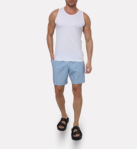 Hackett London Crystalline Abstract-print Regular-fit Shorts, Model View