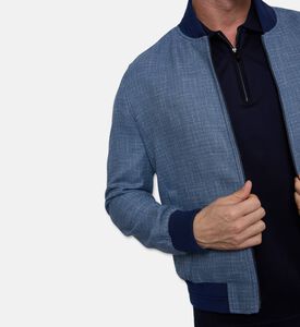 Pal Zileri Full-zip Front Straight-cut Bomber Jacket, Model View