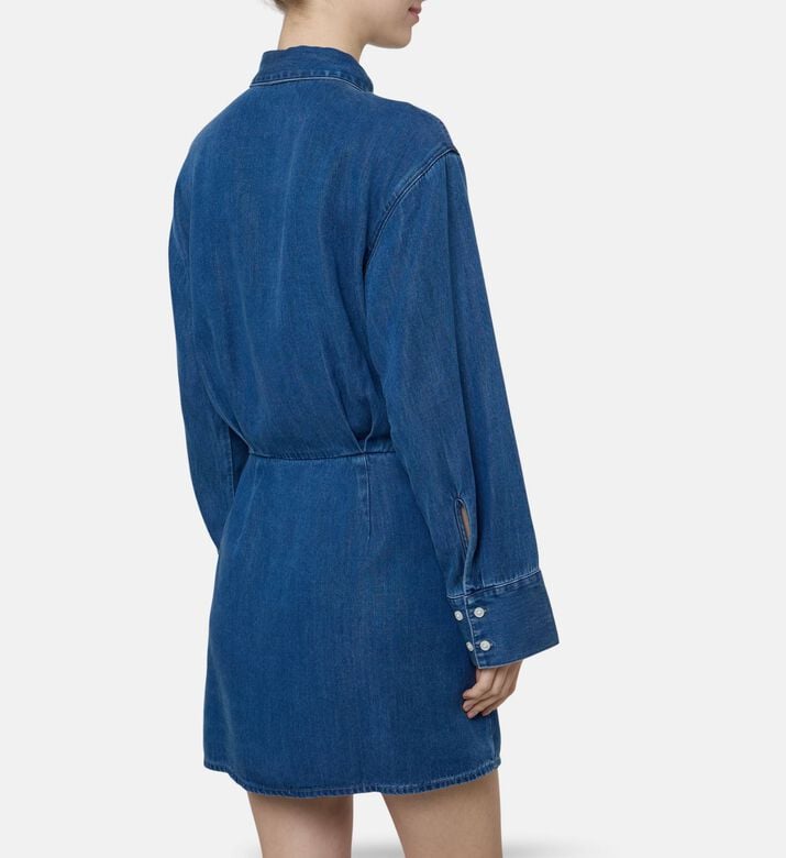 Samsoe Sasky Mini Denim Shirt Dress, Model View
