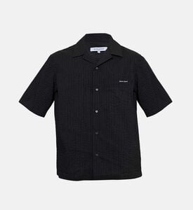 Textured Short-sleeve Shirt With Embroidered Logo Textured Short-sleeve Shirt With Embroidered Logo