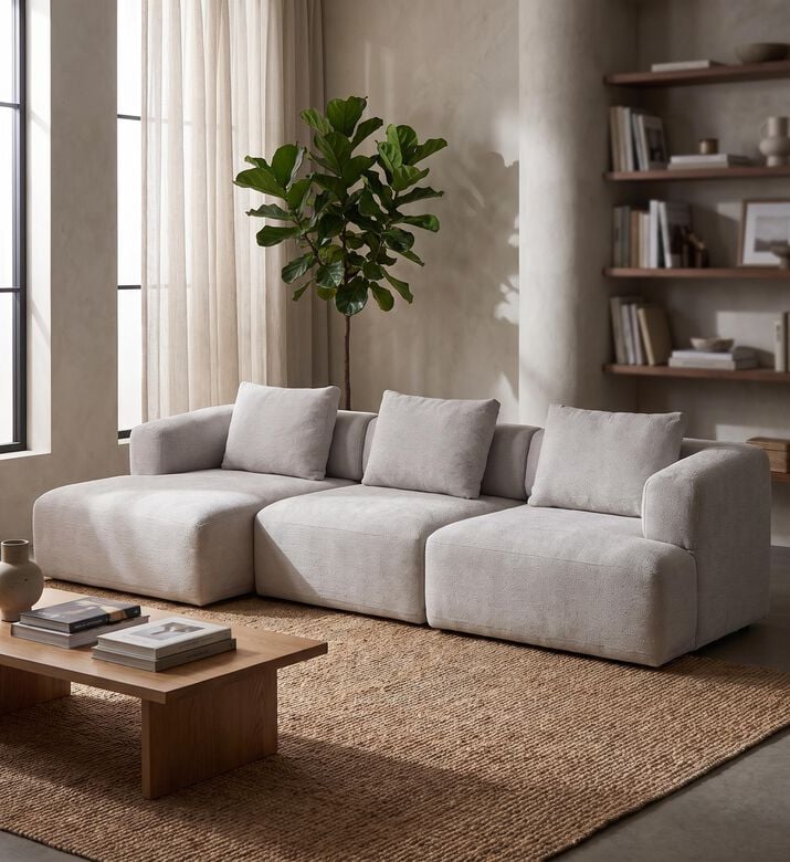 Corium Koila Electric Back Corner Sofa Left, Packshot View