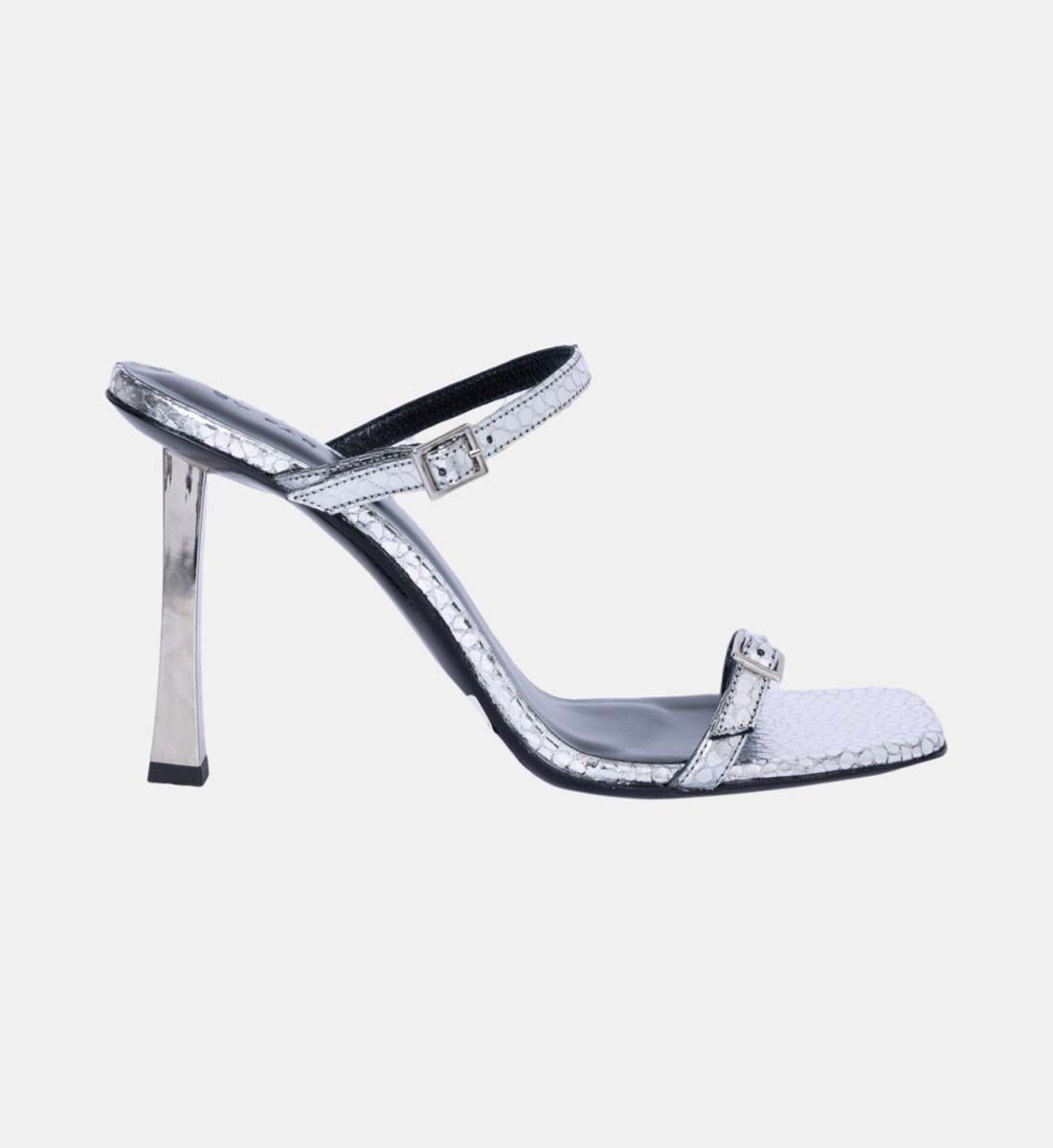 By Far Flick Leather Square Toe Heels Heels Galeries