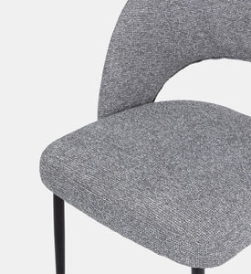 Pure Furniture Dex Metal Legs Dining Chair, Grey, Packshot View