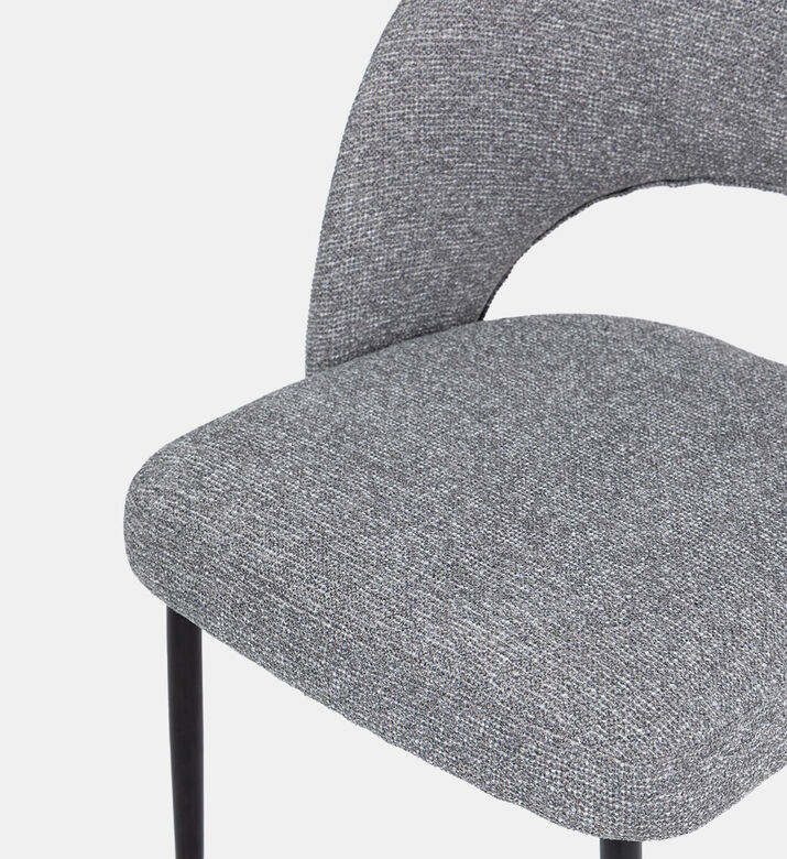 Pure Furniture Dex Metal Legs Dining Chair, Grey, Packshot View