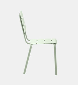 Ezeis Alicante Aluminum Stackable Chair, Green, Packshot View