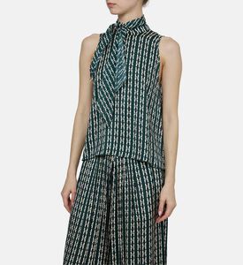 Tie Neck Sleeveless Top