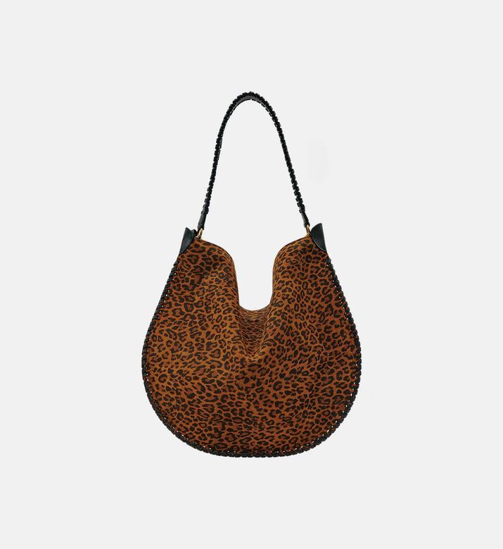 Oskan Leopard-print Hobo Bag