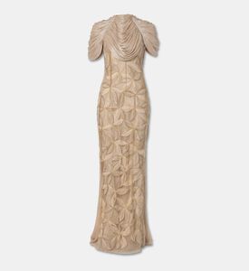 AAVVA Long Dress, Beige, M, Packshot View