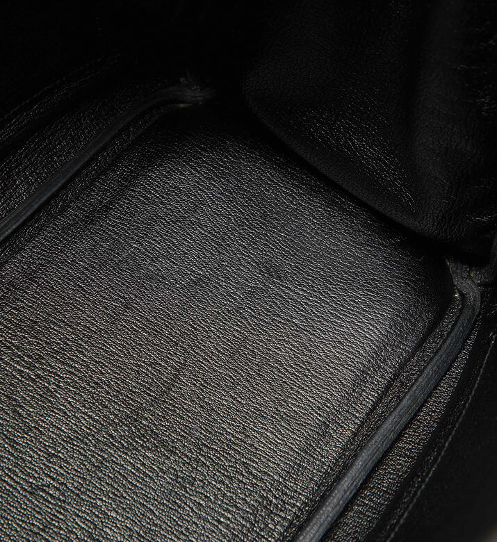 Hermes Preowned Hermes Noir Togo Leather Palladium Finish Birkin 30 Bag, Packshot View