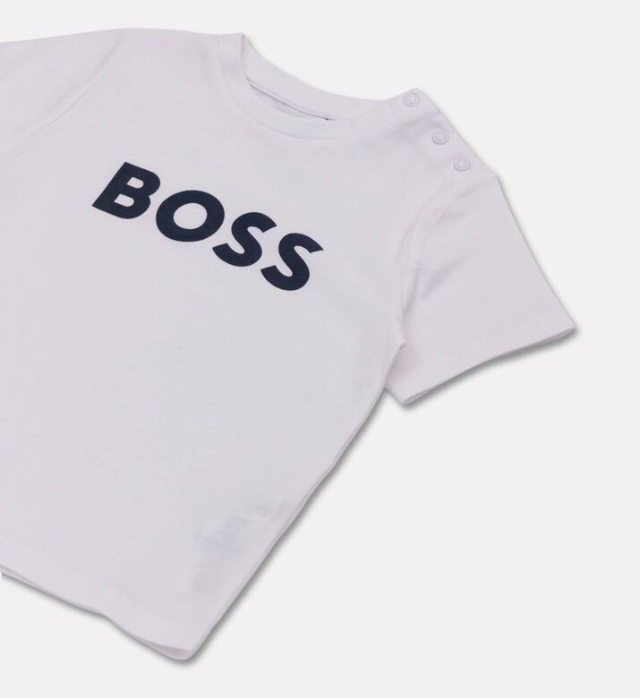Boss Logo-crewneck Baby Bodysuit, Packshot View