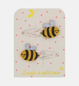 Glittered Bee-shape Hair Clips