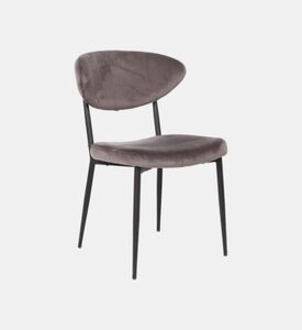 Home Deco and More Fun Velvet Dining Chair, Anthracite, Packshot View