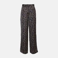 Bloy Leopard Print Wide-leg Pants