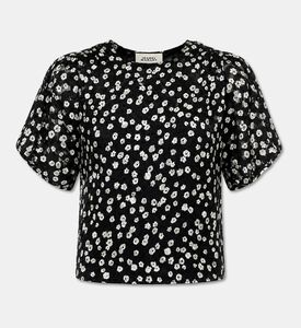 Isabel Marant Hervane Silk-blend Floral Short-sleeve Top, Packshot View