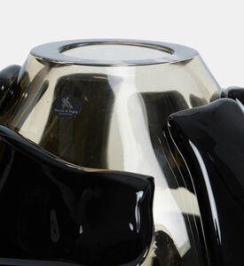 مزهرية كريستالية منخفضة مرقعة