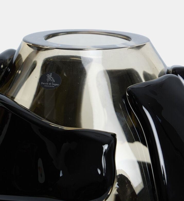 مزهرية كريستالية منخفضة مرقعة مزهرية كريستالية منخفضة مرقعة