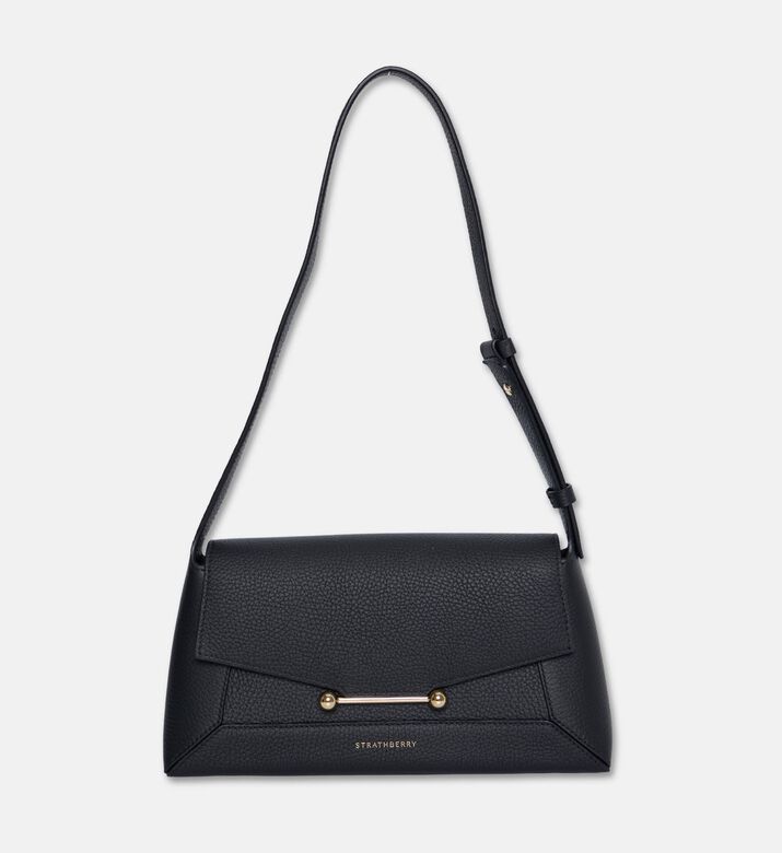 Strathberry Bag Mosaic Shoulder, Black, Packshot View