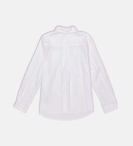 قميص قطن بوبلين بأكمام طويلة