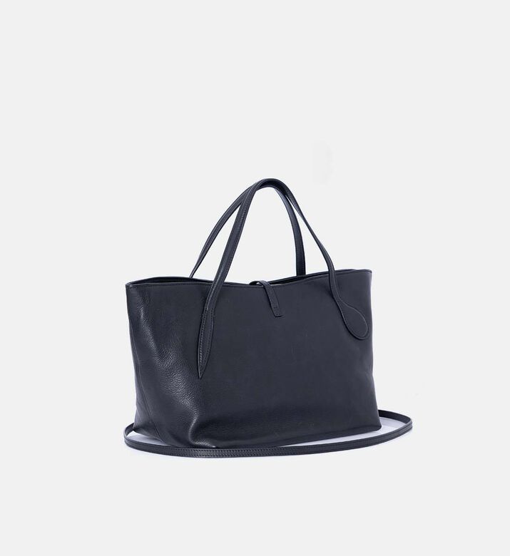 حقيبة يد جلد بمقبض علوي