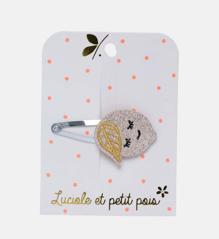 Glittery Lemon Embellished Hair Clip