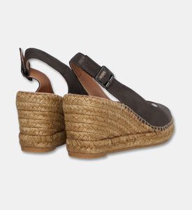 Kanna Shoes Sandal Wedge, Dark-grey, Eu-41, Packshot View