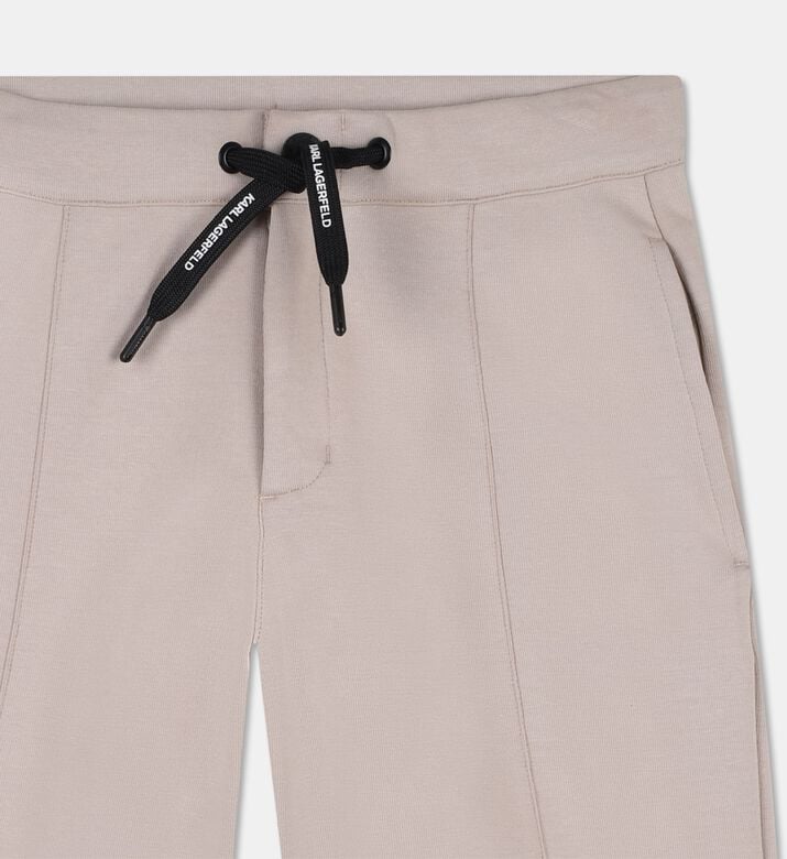 Karl Lagerfeld Back Logo-detail Stitched Pleats Shorts, Packshot View