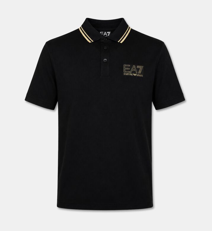 EA7 Polo Shirt Train, Black, L, Packshot View