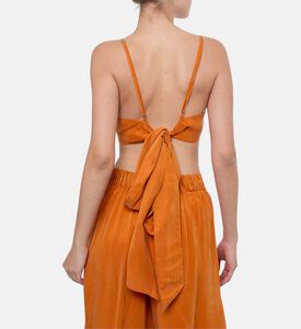 Niluu V-neck Cropped Bralette Top, Model View