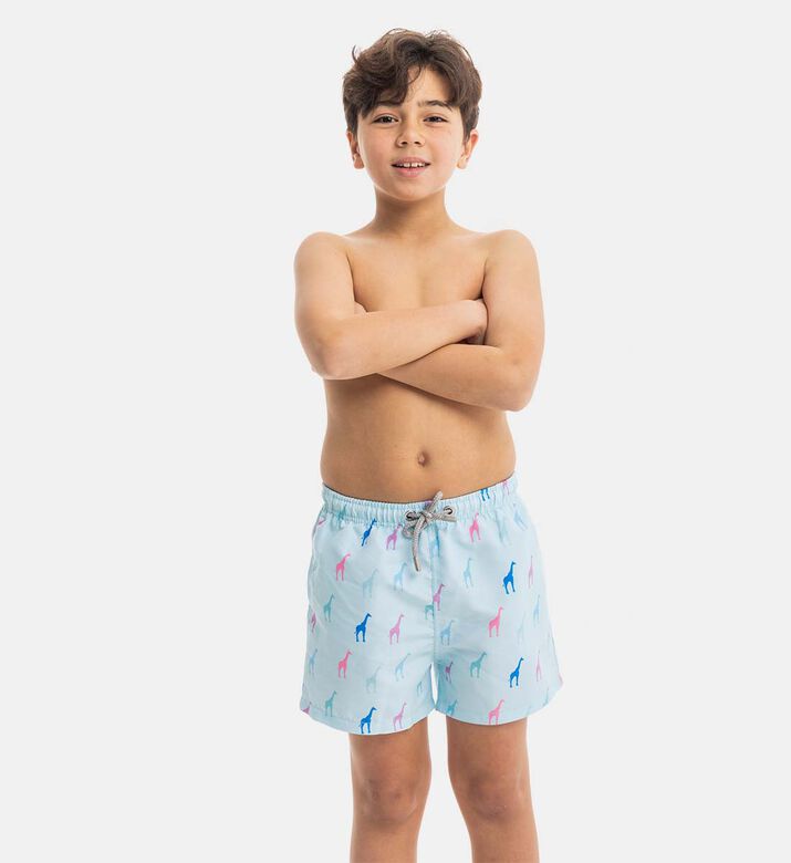 Mini Sky Giraffes Swim Shorts