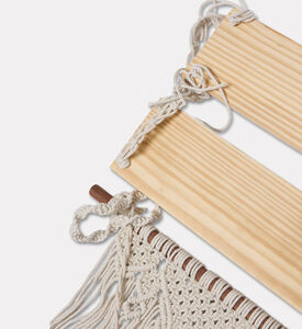 Home Deco and More Bruna Mango Wood Base Hand-knotted Shelf, Packshot View