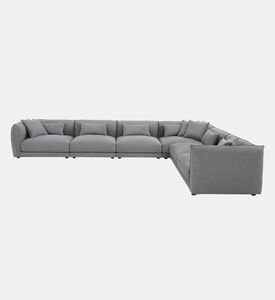 Home Deco and More Louis Fabric Corner Sofa, Packshot View