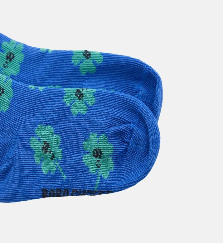 Bobo Choses Logo-detail All-over Clover Pattern Knit Socks, Packshot View Bobo Choses Logo-detail All-over Clover Pattern Knit Socks, Packshot View