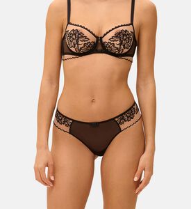 Floral-embroidery Tanga