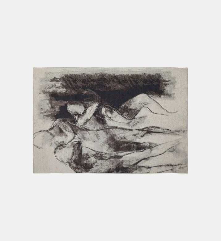 Versmissen Dance Cotton Chenille Coal Art Carpet, Packshot View