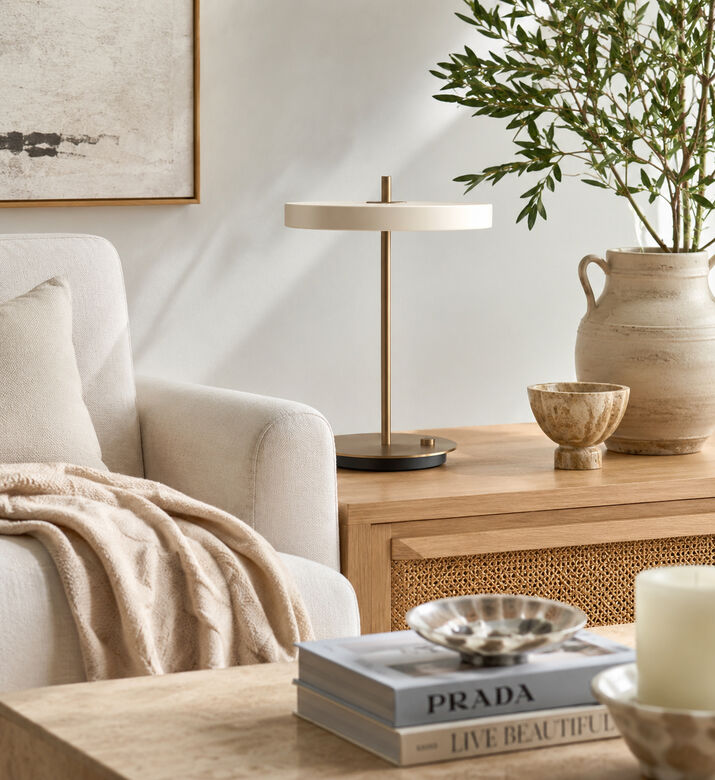 Umage Asteria Aluminum Table Lamp, White, Packshot View