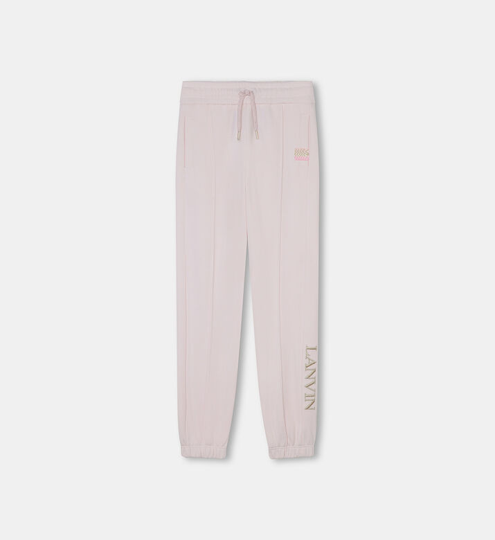 Cotton Embroidered Tracksuit Pants