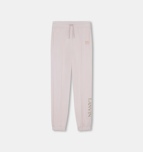 Cotton Embroidered Tracksuit Pants