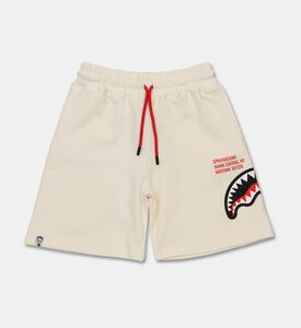 Sprayground Graphic Shark Jersey Shorts, Ivory, 16y, Packshot View