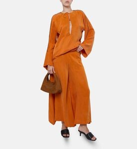 Niluu Tie Closure Long-sleeve Top, Model View