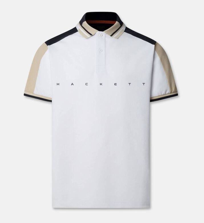 Hackett London Polo Multi, White, Xl, Packshot View